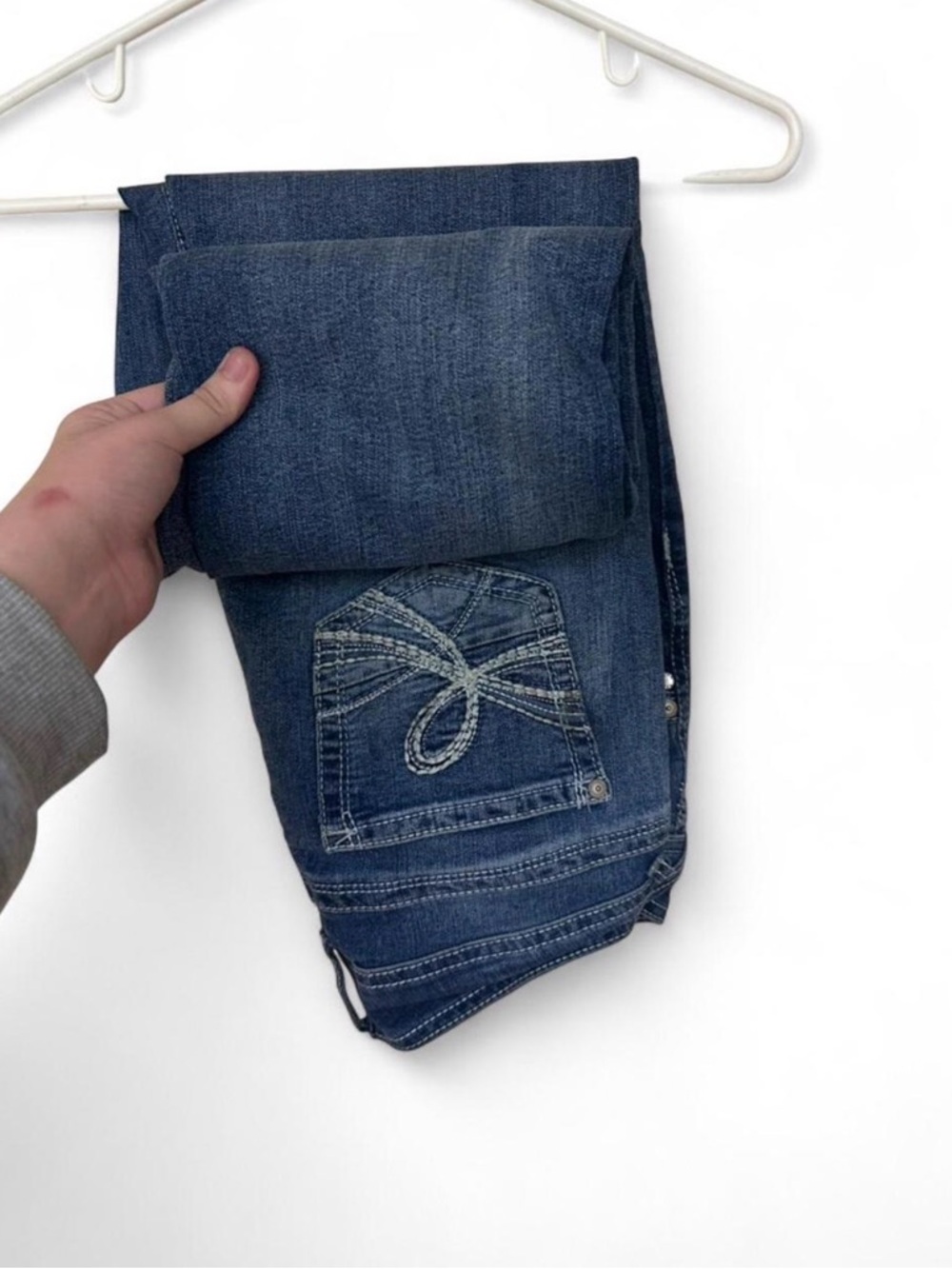 Wallflower Dark Blue Denim Jeans with Contrast Stitching